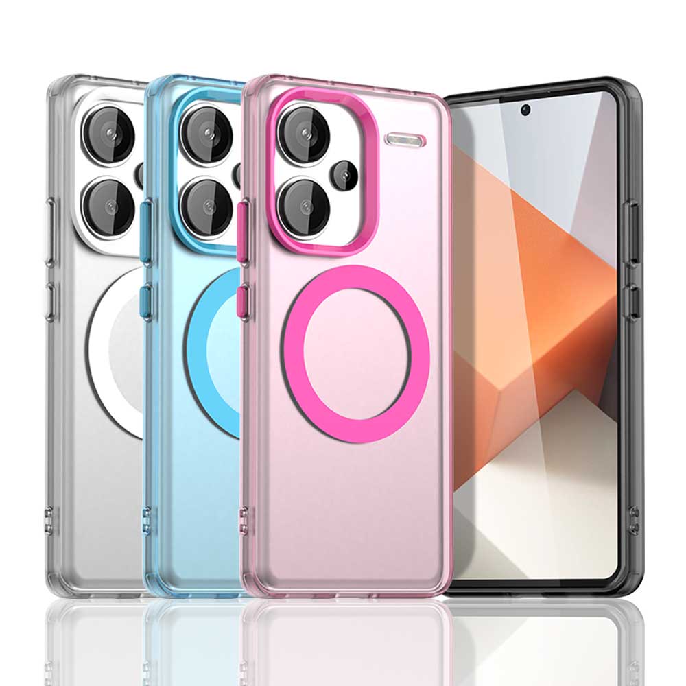 For Redmi Note 13 Pro Plus 5G Case Magnetic Wireless Charge Funda Redmi Note 13 Pro+ Plus Coque Matte Translucent PC Back Cover