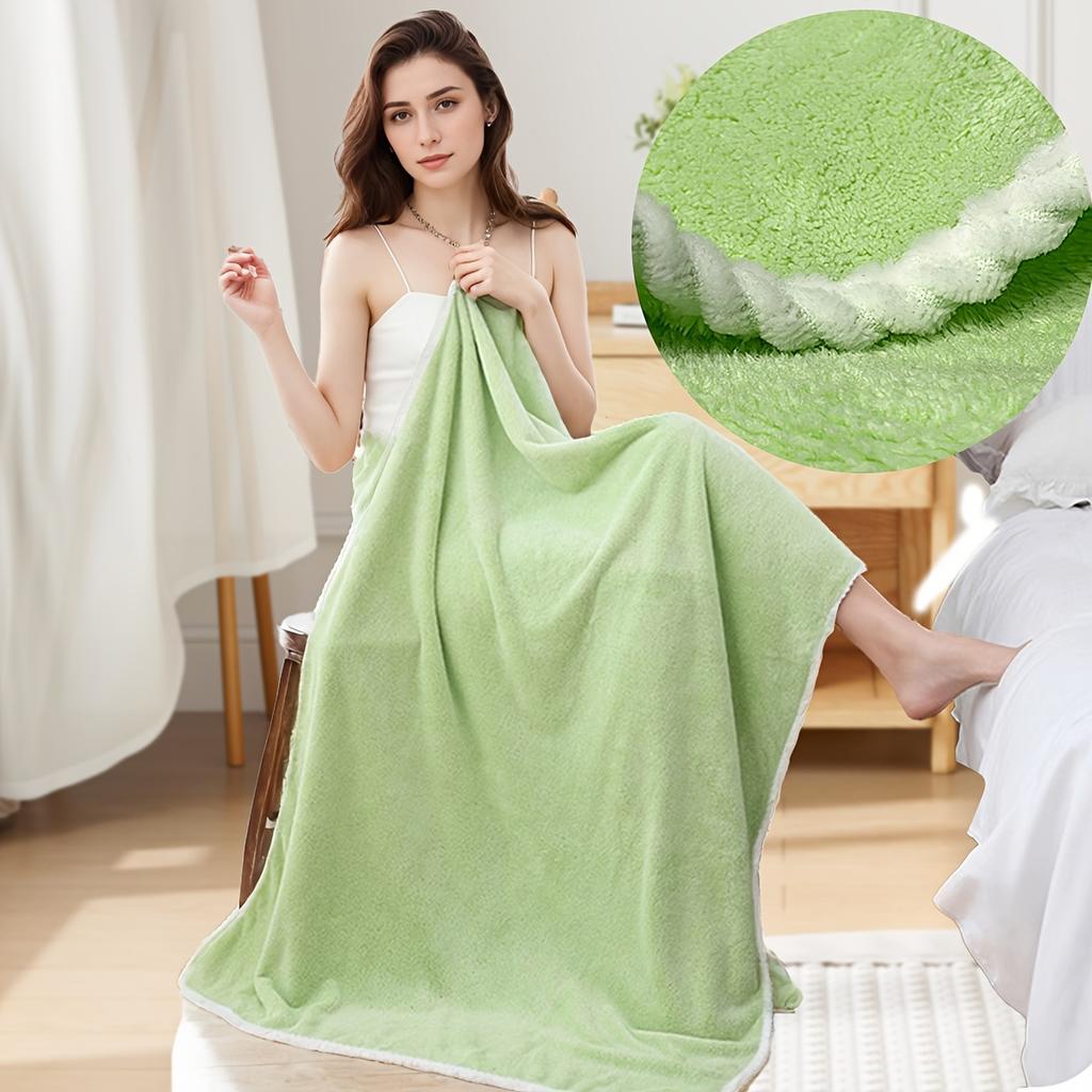 Luxury Polyester Bath Sheet - Modern Woven Oblong Towel, Super Soft Space Theme, Solid Pattern, Extra Large & Ultra Absorbent - 290gsm