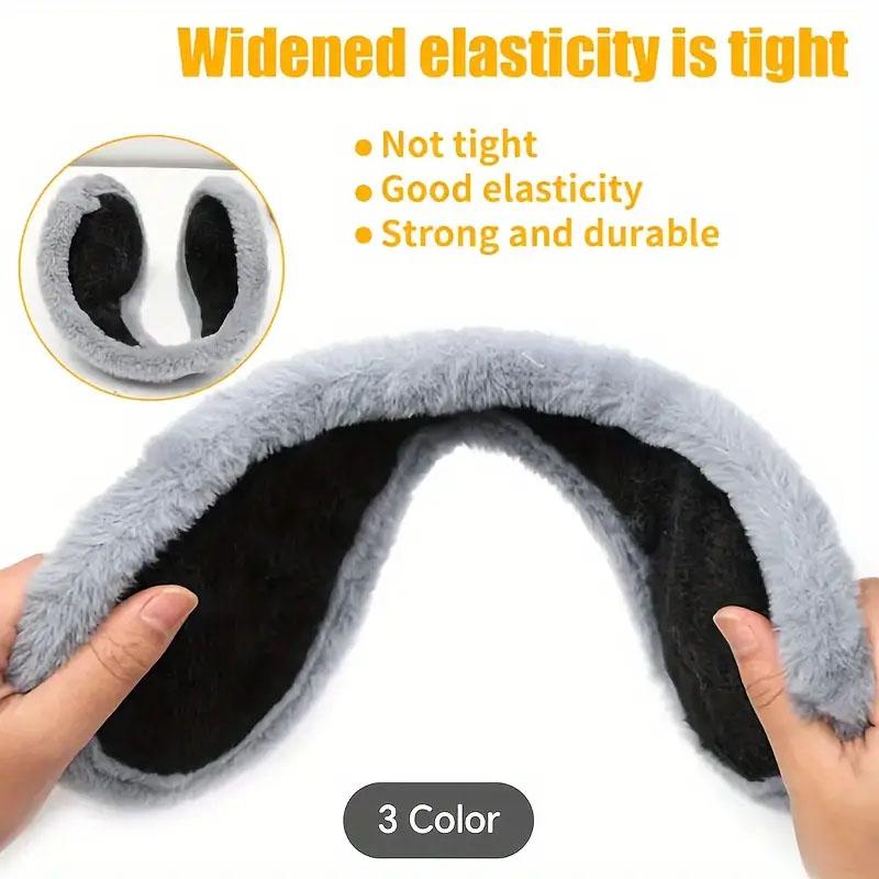 1/2pcs/Thermal Soft Plush Earmuffs Man Winter Thicken Ear Warmer Outdoor Sports Windproof Coldproof Ear Cover