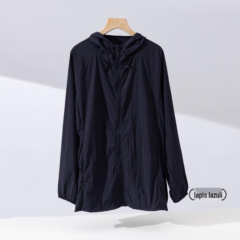 Lightweight Unisex Ice Silk Sun Protection Hooded Jacket - Breathable, Comfortable for Outdoor Wear