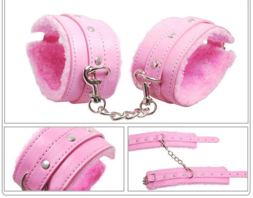 7pcs Set Bed Bondage Set Restraint Adult Game Belt Sex Handcuff Nipple Clamp Whip Collar Kit Sex Toy for Couple Sex Accessories