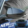 Pair For Honda Accord 2018- Glossy Black Ox Horn Rear View Mirror Cover Trim