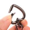 5Pcs Peach Heart Shape Metal Spring Clasp Key Ring Connectors for Keychain Snap Clasp DIY Purse Making