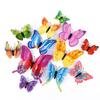 12pcs DIY Wall Art Magnet Stickers 3D Double Layer Butterflies Wall Stickers Living Room Decor Wedding Kids Room Decoration