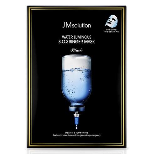 [JM SOLUTION] Water Luminous S.O.S Ringer Mask Black - 1 Pack (10ea)
