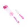 2PCS Home Spout Cup 360-degree Clean Sponge Rotating Bottle Brush Baby Nipple
