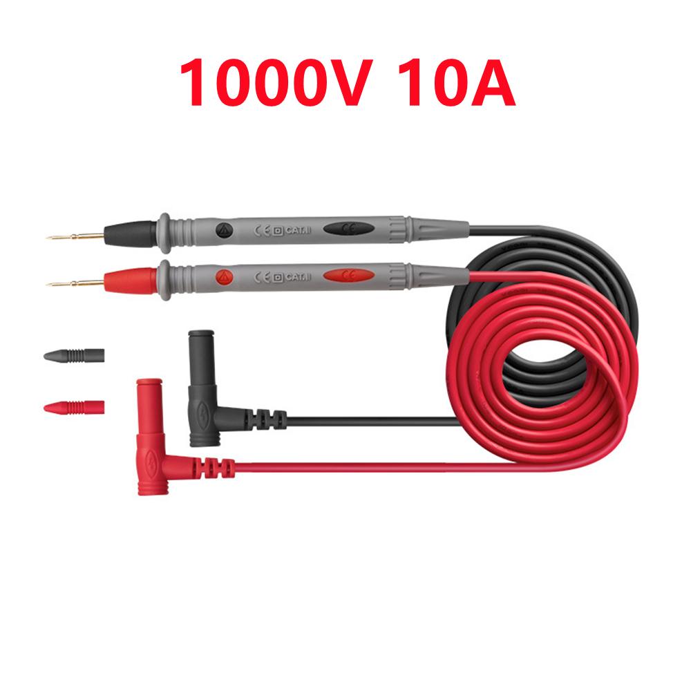 

1Pair Universal Digital 1000V 10A 20A Thin Tip Needle Multimeter Multi Meter Test Lead Probe Wire Pen Cable Multimeter Tester