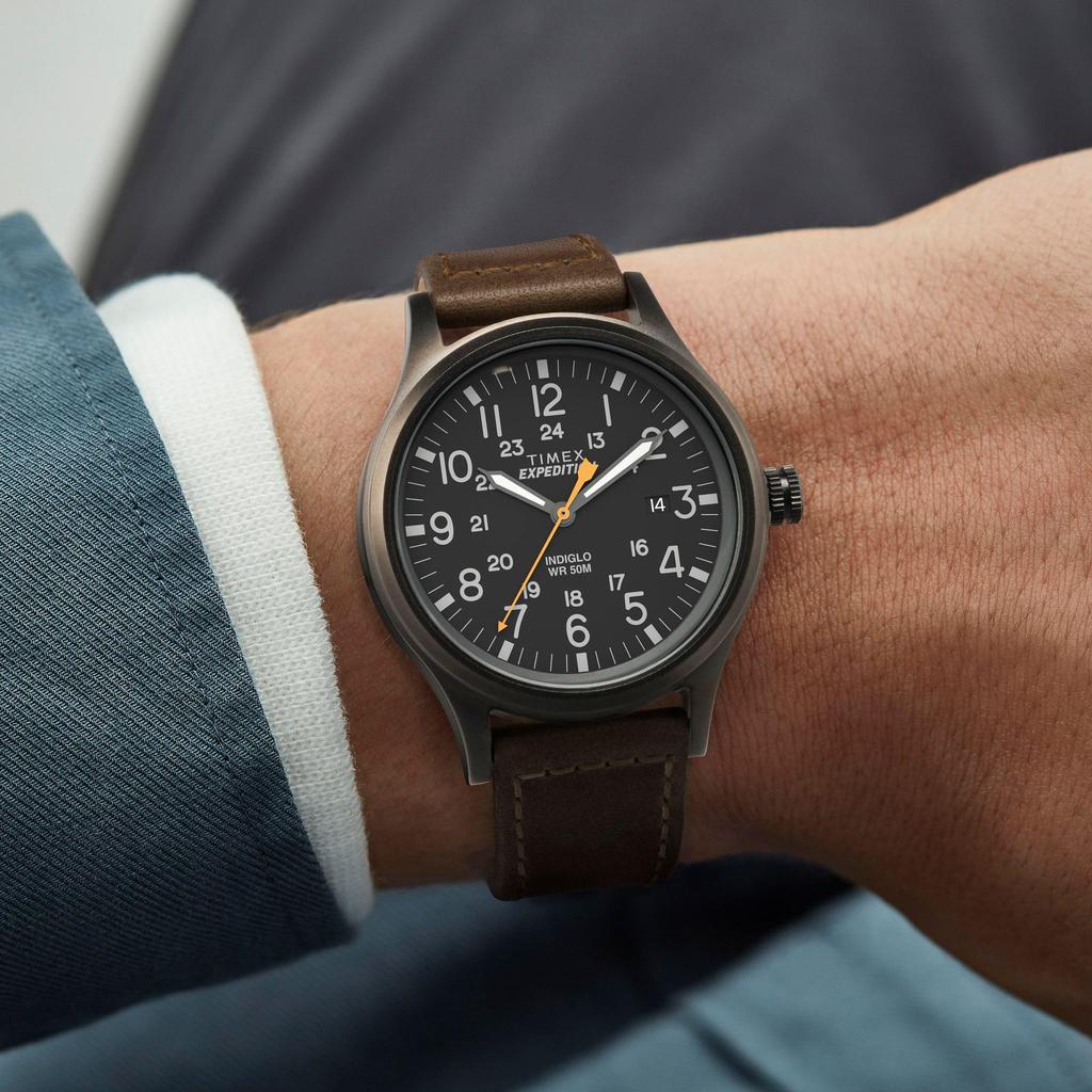 TIMEX Expedition Scout 40 Náramkové hodinky Hnědé Černé Pánské