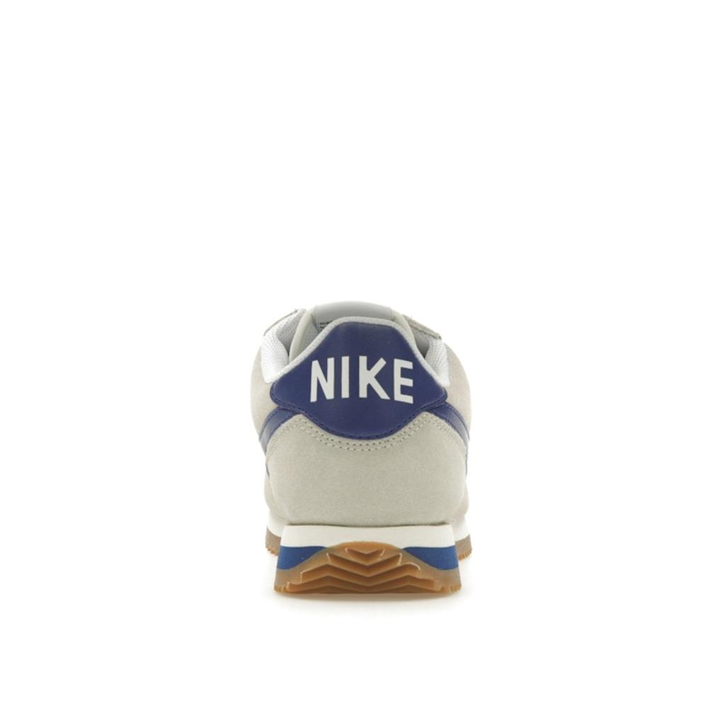 Nike Cortez Departament Sportowy Damskie Sneakersy Kremowe Blado-Kość Słoniowa Głęboki Królewski Niebieski FQ8108-110