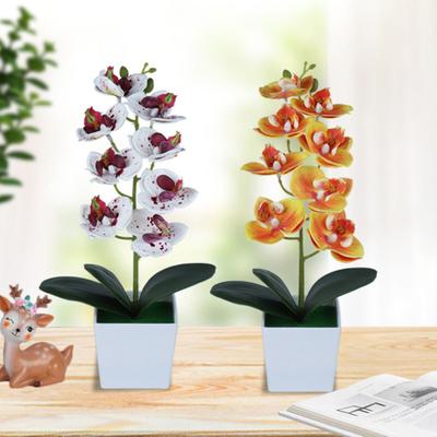 Artificial Flower Multi-use Bright-colored PVC Decorative Wide Application Butterfly Orchid Display