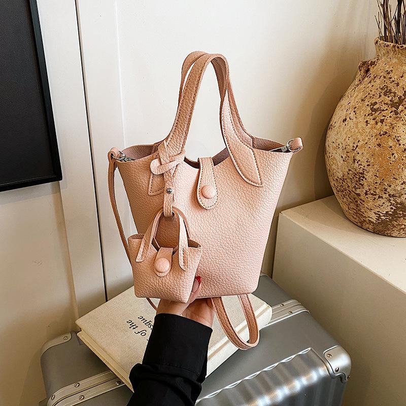 Hand Carry Premium Bucket Bag Summer Niche Simple Casual Shoulder Bag New Trendy Women's Bag
