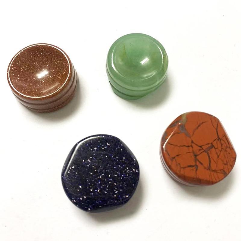 Gem Ball Ornaments Standard Natural Crystal Support Mine Various Materials Base Base Bracket round Golf Tee