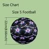 1 Stück Größe 5 Fußballverein Design Fußball - Anti-Rutsch Fußball für Outdoor-Sportaktivitäten, Langlebiger Ball für Spiel