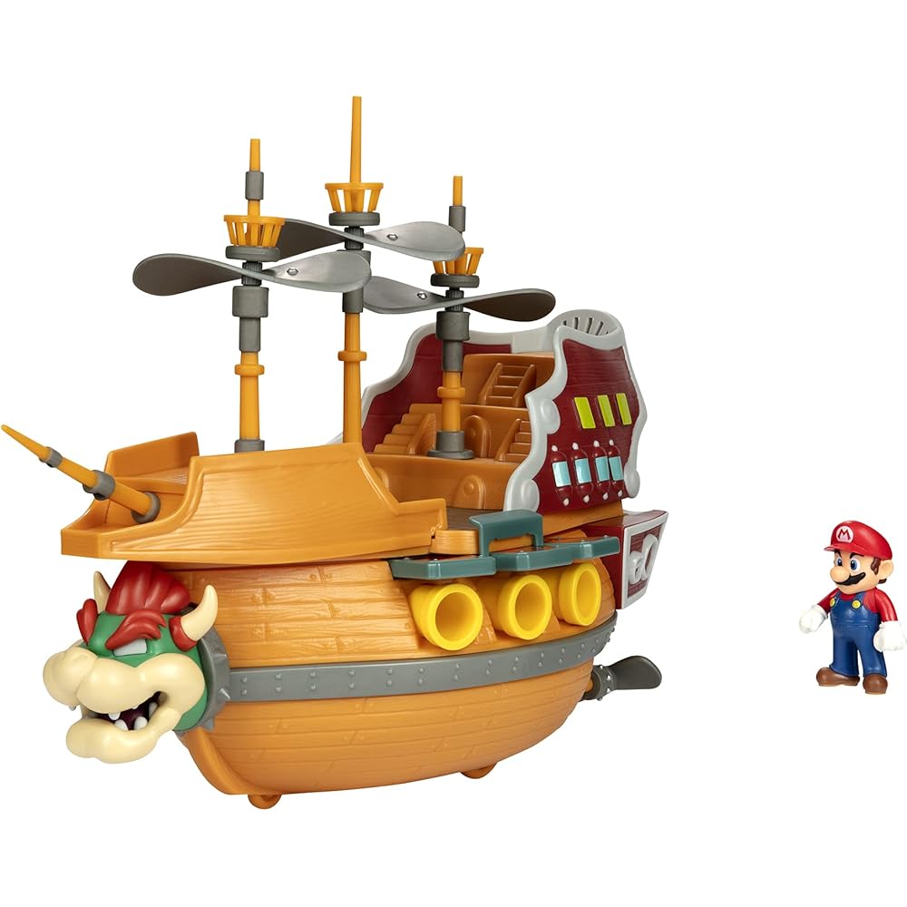 Sanei Boeki Super Mario Figure Collection DX Playset Bowser Battleship FPS-005