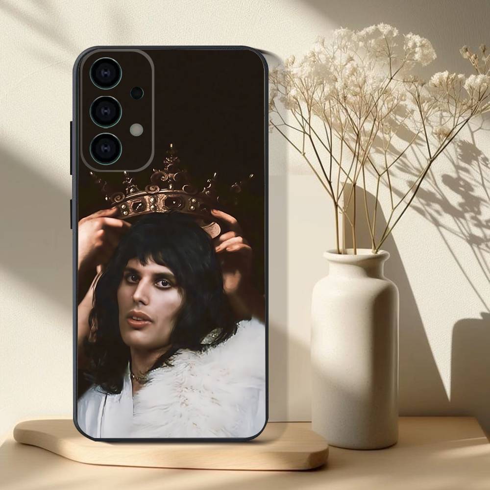 F-Freddie M-Mercury Phone Case For Samsung S 25,24,23,22,30,21,10,9,Ultra,Plus,Lite,FE,4,5G Black Soft Case