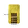 100 Pcs Golden Rectangle Nail Forms, Self-Adhesive And Durable Nail Extension Molds, Suitable For Uv Gel