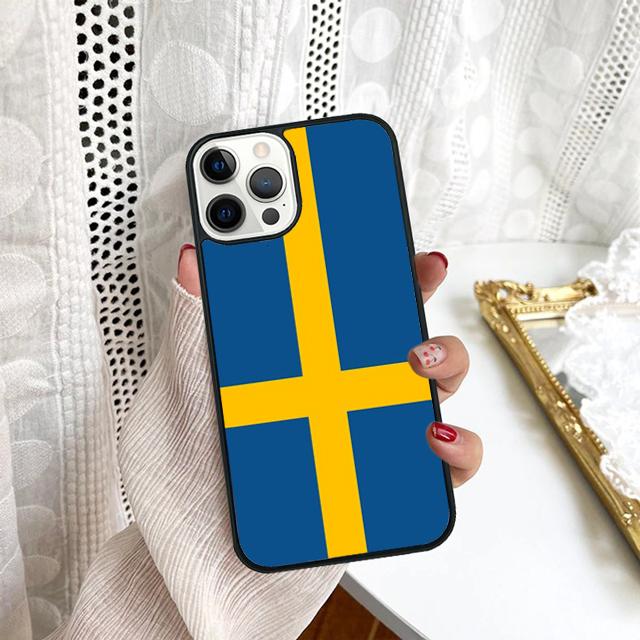 Sweden Flag Phone Case For Samsung Galaxy S10 S22 S23 S24 Note 10 20 Lite S20 Plus S21 Ultra Back Cover