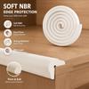 NBR Self Adhesive Child Bumper Strips L Shaped Furniture Bumper Strip  Furniture Protection