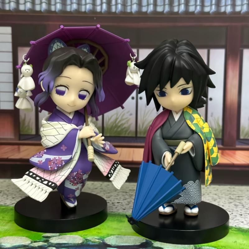 Genuine Demon Slayer Blind Box Figure Plum Rain Series Kochou Shinobu Tomioka Giyuu Kanroji Mitsuri Mystery Box Figure Toy Gift