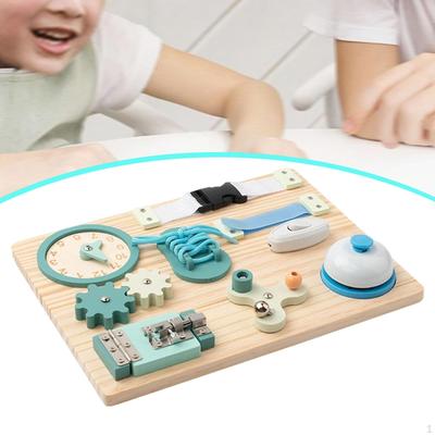 Busy Board Sensory Switch Toy Travel Educational Activity Fine Motor Skills for Daycares