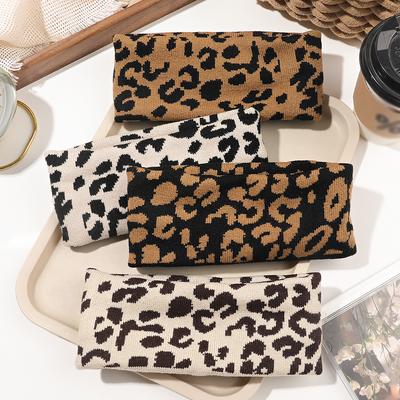 Leopardenmuster Accessoires Yoga Stirnband Haarband Haarband Dehnbar Elastisch Fitnessstudio Sport Stoff Für Frauen Mädchen