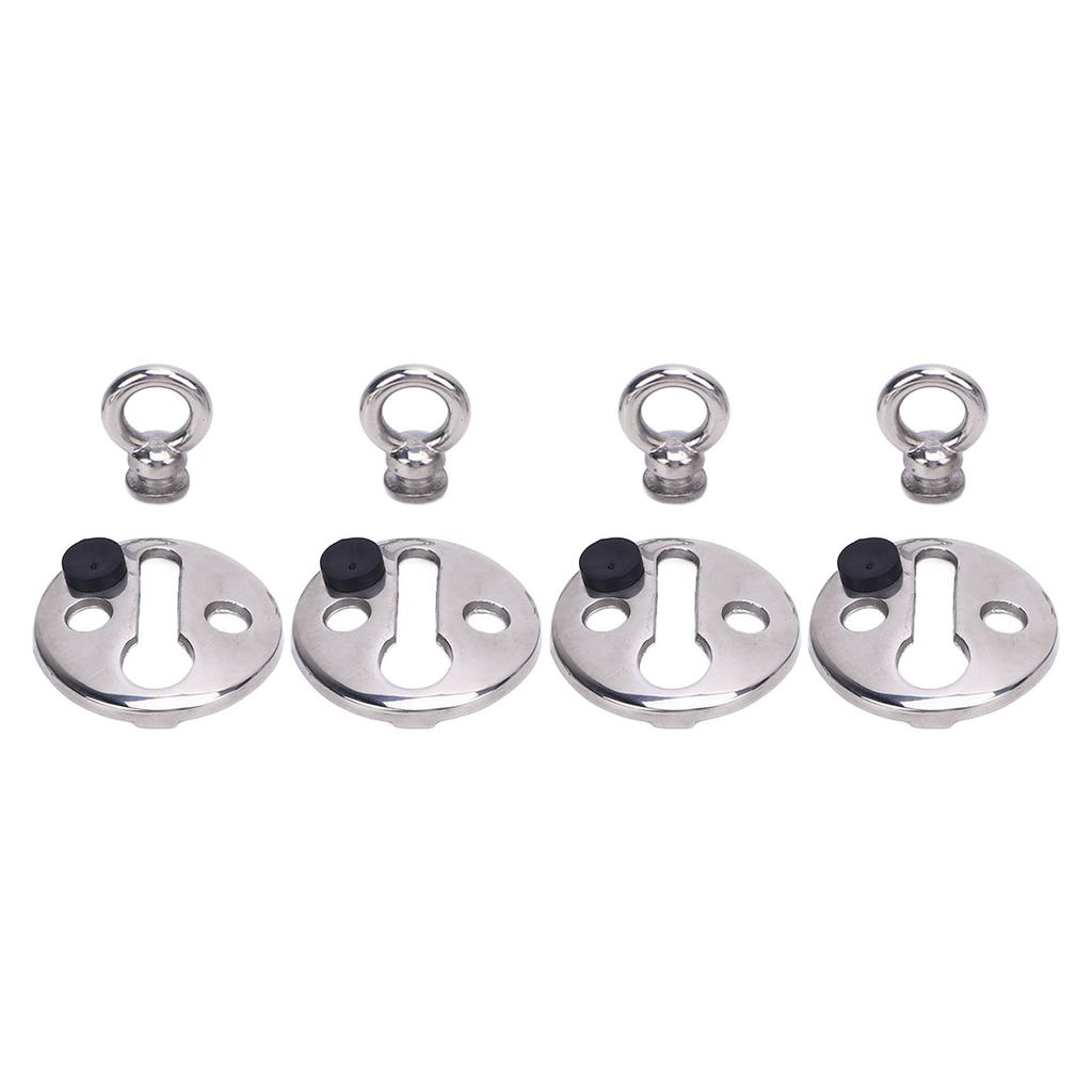 4PCS Boat Bumper Lock Clip Quick Release Polished Stainless Steel Boat Bumper Hangers Hook for Less