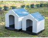 Windproof Rainproof Plastic Dog House for Medium/Large Dogs - Outdoor Pet Cage