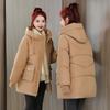 New Winter Women Warm Down Cotton Jacket Fashion Hooded Thick Puffer Clothing Short Coat Casual Loose Outerwear Female