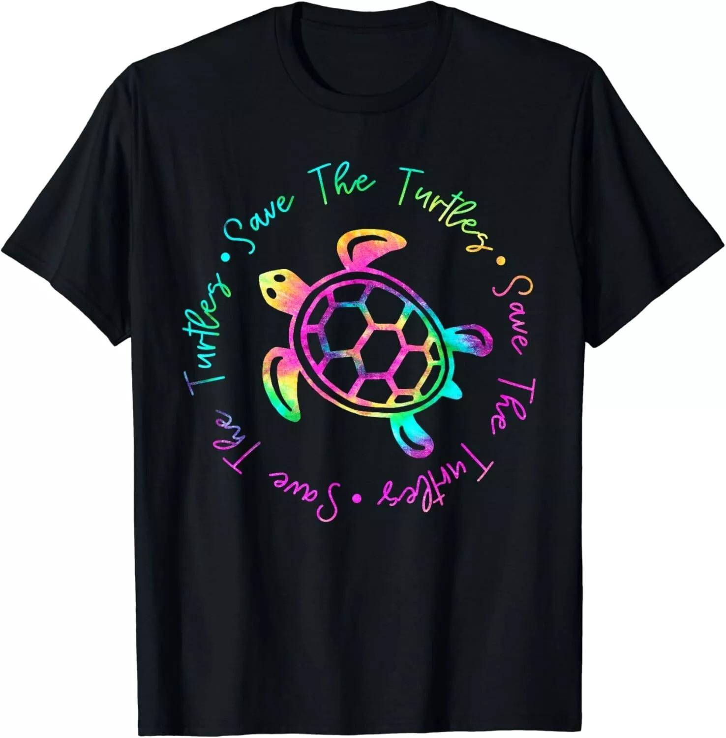2025/Save The Turtles Tie Dye Sea Turtle Save Earth Ocean Planet Gift Unisex T-S S