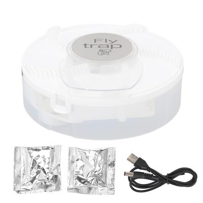 Trappola Elettrica per Mosche da Interno Cattura Mosche Domestico Rotante Automatico Cattura Zanzare con Esca Attrattiva