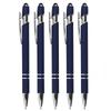 5-10 Bucăți Pix cu Vârf Stylus, Metalic, Pix cu Stylus 2 în 1, Cerneală Neagră de 1,0 mm pentru Smartphone, Tablete