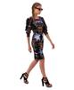 Greedius Black Chandelier Puff Dress