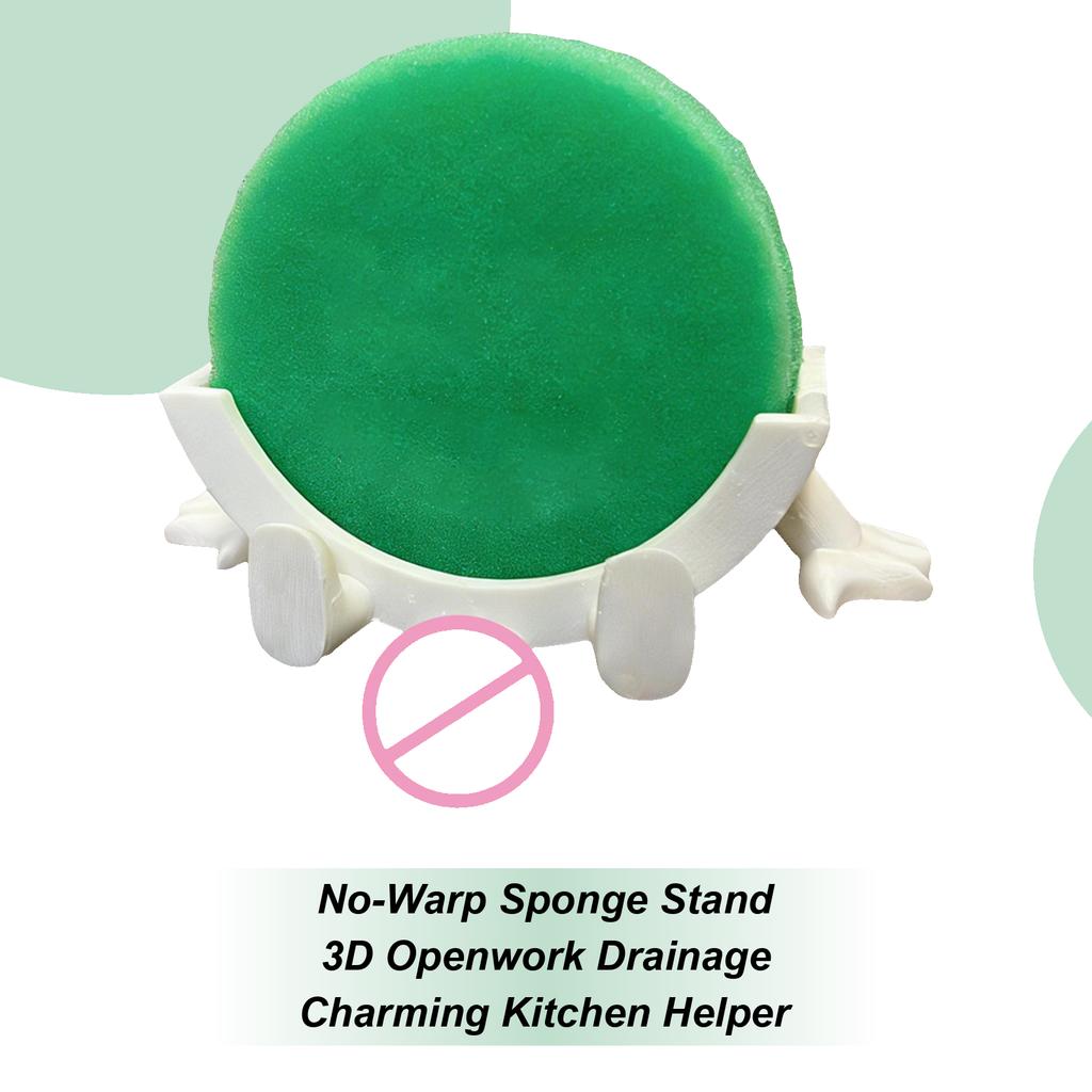 Sponge Holder for Sink Funny Pee Design Rack Space-Saving Sink Dish Sponge Stand for Home Bathroom Toilet Counter Apartment Wet