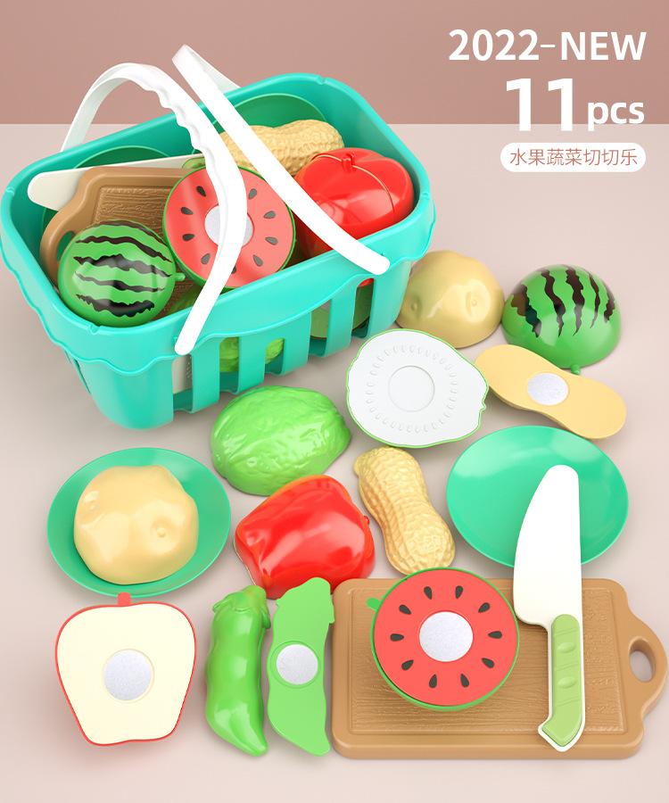 Cut Cut Music Toys Fruit And Fruit And Vegetable Puzzle Play House Kitchen Cut Vegetables Children'S Baby Child Toy Set