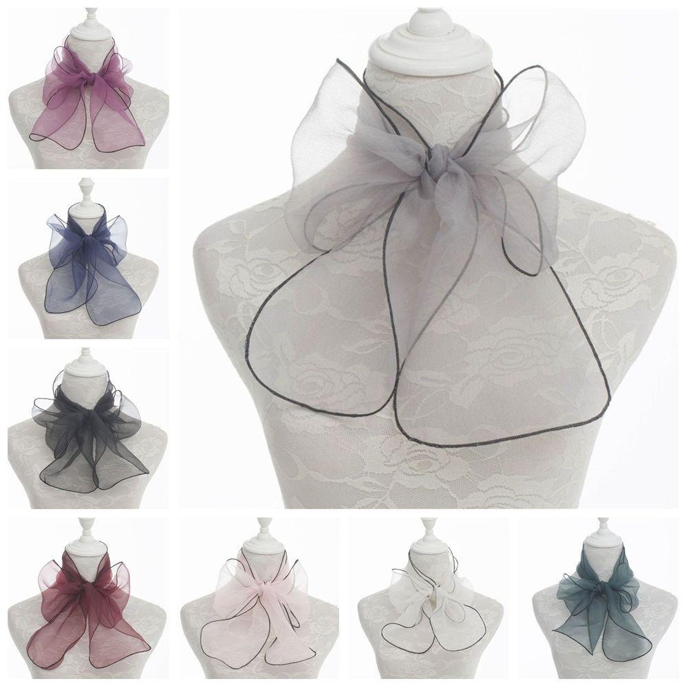 Thin Head Scarf Versatile Silk Scarf Long Silk Towel Fashion Hijab Scarf Women's