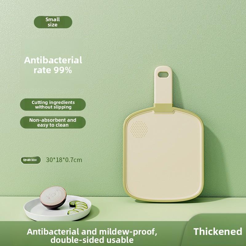 Doppelseitiges Schneidebrett, Schimmel- und Bakterienhemmend, Küchenschneidebrett für Gemüse und Obst, Kunststoffschneidebrett für Beikost