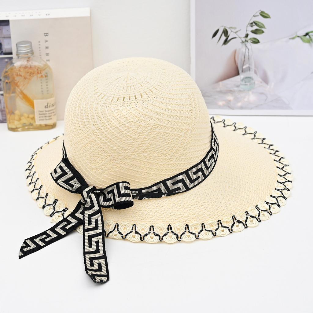 Hat Women's Summer Big Brim Straw Hat Women's Sun Hat Mother In the Elderly Sun Hat UV Protection Sun Hat