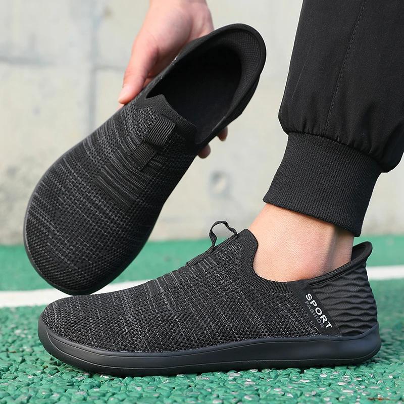 

Scooter Wide Toe Men s Casual Sports Shoes Mesh Breathable Spring and Summer Fashionable Walking Shoes Versatile Running Shoes 46 чёрный