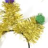 Shimmering Carnivals Party Accessories Pompoms Headband for Mardi Gras Festival Theme Party Props Hairband Holiday Props