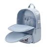 Jordan Velcro Badge Casual Fashion Versatile Polyester Backpack Medium Unisex backpack Gray Blue JD2533232PS-005
