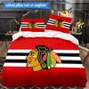 3PCS Blackhawks Printed Bedding Set For Bedroom dormitory,  Includes 1 Duvet Cover & 2 Pillowcases for All Seasons Home Decor Fan gifts