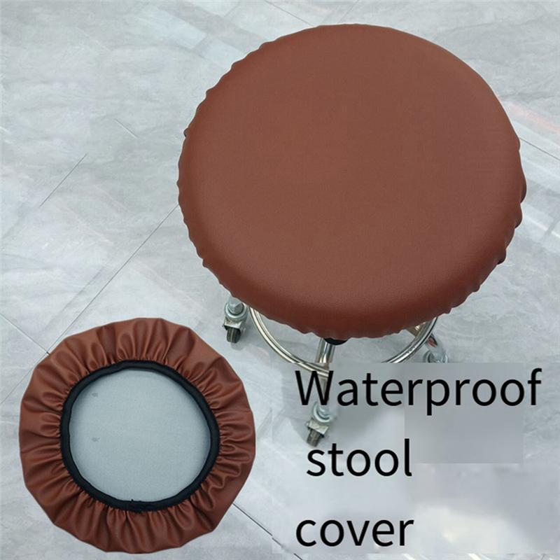 Good-2PCS Round Bar Stool Cushion Waterproof Bar Stool Covers