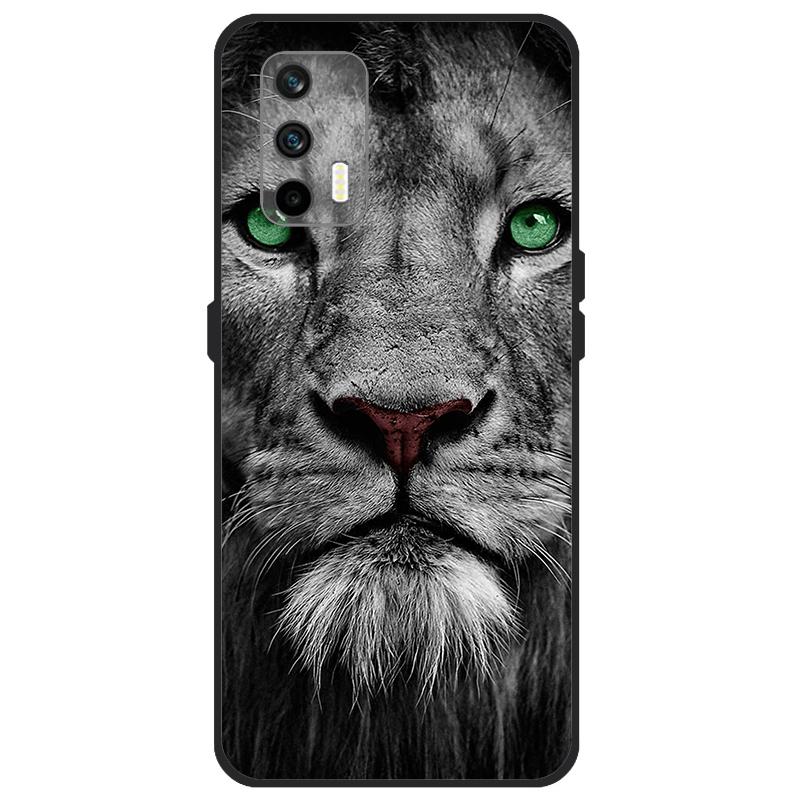 Funda Para Realme GT 5G Funda RMX2202 Cubierta Trasera de Silicona Suave Para OPPO Realme GT 5G 6.43 pulgadas Dibujos Animados TPU Parachoques de Teléfono Bolsas Estuche