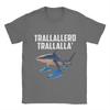 Trallallero Trallala Funny Shark Meme T-Shirt Summer Pure Cotton T Shirts For Mens Trending Casual Tee Shirt  Sleeve  Basic Tops