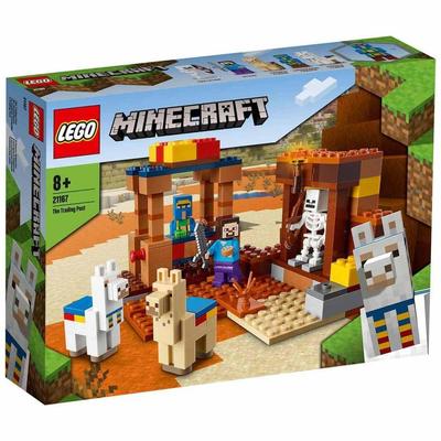 LEGO Spielzeug Minecraft Dorfbewohner Handelsposten Jungen Mädchen Kinderwaren Spielzeug Lernspielzeug Geburtstag Geschenk Baustein 21167 8 Jahre und älter