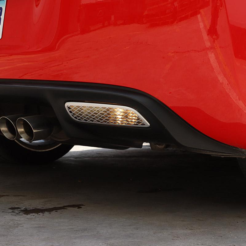 Edelstahl Auto Nebelschlussleuchte Schutzgitter Abdeckung Aufkleber für Chevrolet Corvette C6 2005-2013 Autozubehör