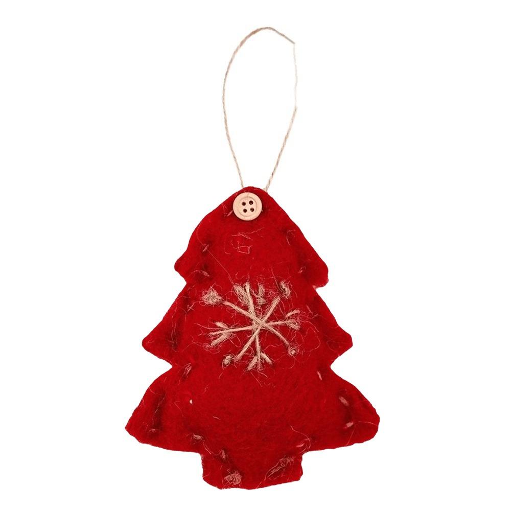 Creative Christmas Hanging Decoration Felt Fabric Colorful Felt Christmas Hanging Pendant Plush Handmade