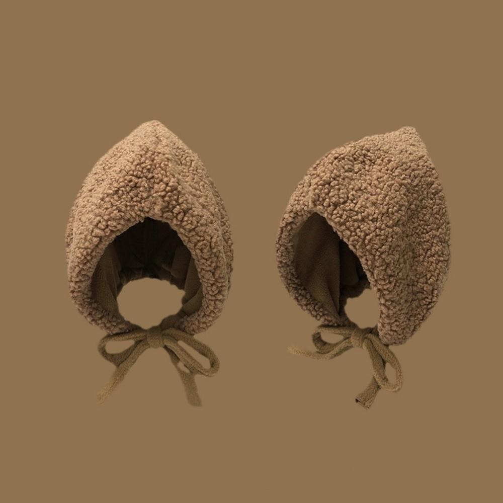 Solid Color Plush Hat Anti-cold Lambswool Cap Fashion Winter Hat Winter Season