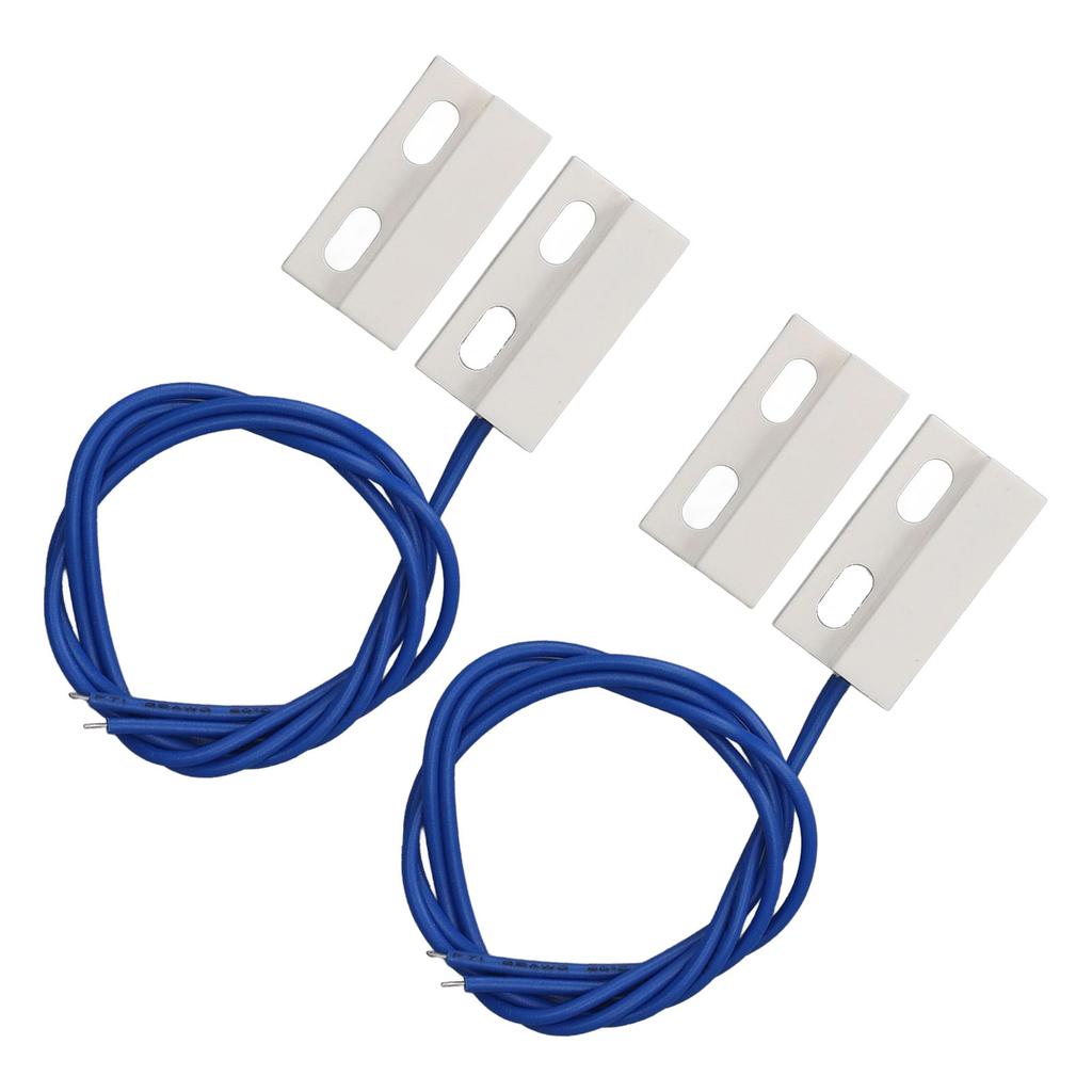 2 Paare Magnetischer Türkontakt Schließer Einbau Fenstertor Kontaktsensor für Zuhause