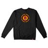 Seupispaieo Og Fireball Crewneck Sweatshirt - Black (Red/Yellow/Orange Print) 53010109